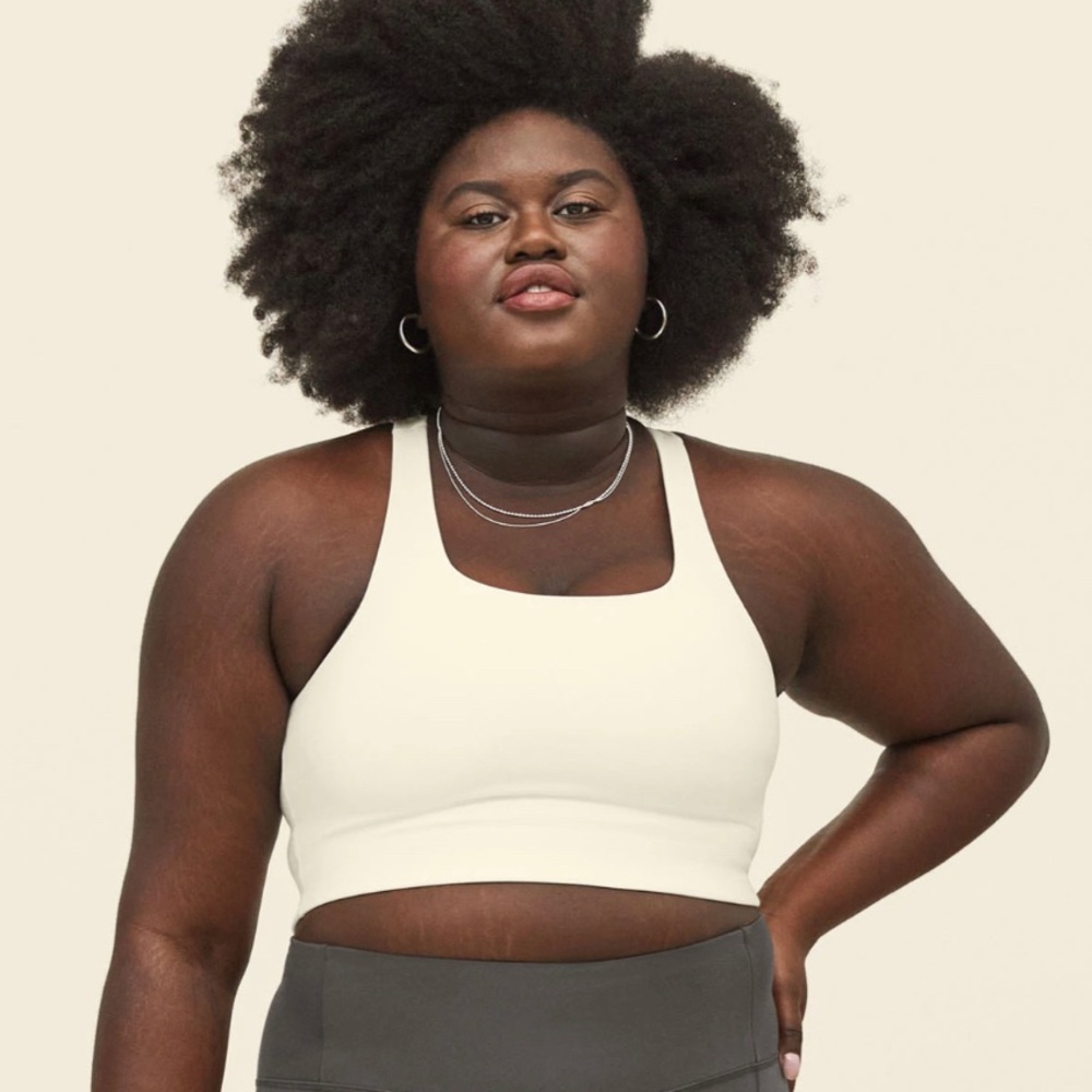 Girlfriend Collective Paloma Bra - Ivory - XL